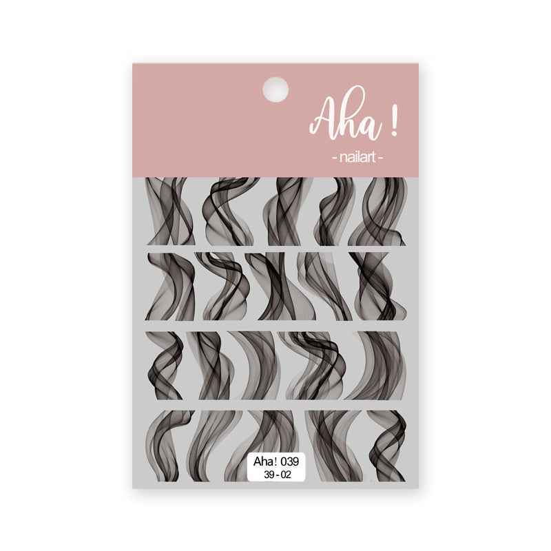 Köröm matrica Nail Art – Shadowed Waves (162)