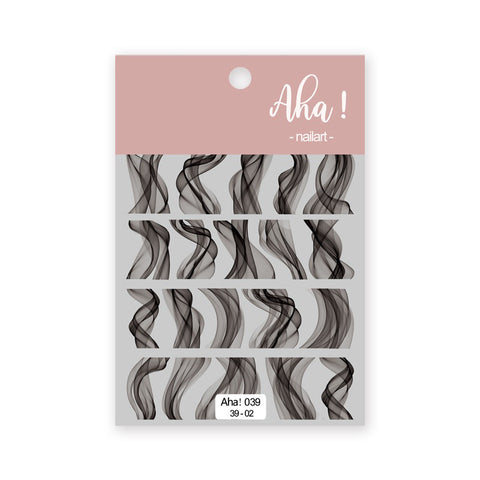 Köröm matrica Nail Art – Shadowed Waves (162)