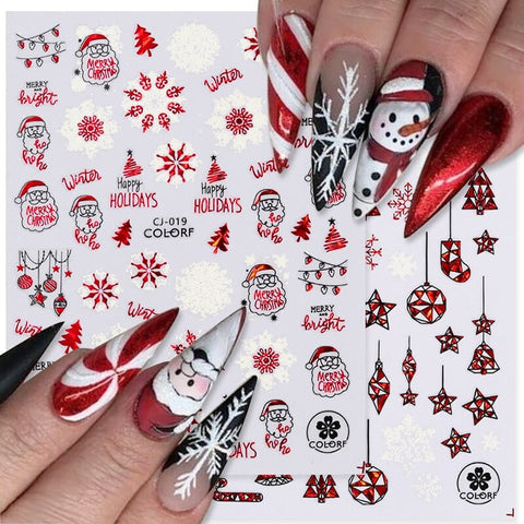 Köröm matrica Nail Art – Happy Holidays (152)