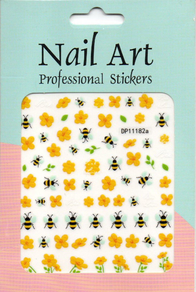 Köröm matrica Nail Art – Bees and Blooms (167)
