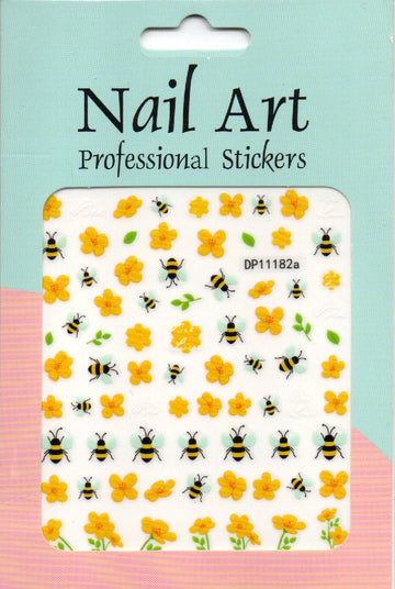 Köröm matrica Nail Art – Bees and Blooms (167)