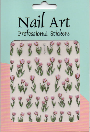 Köröm matrica Nail Art – Pink Tulips (165)