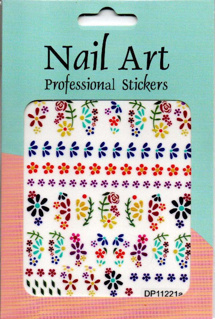 Köröm matrica Nail Art – Folk Flowers (166)