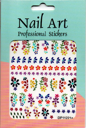 Köröm matrica Nail Art – Folk Flowers (166)