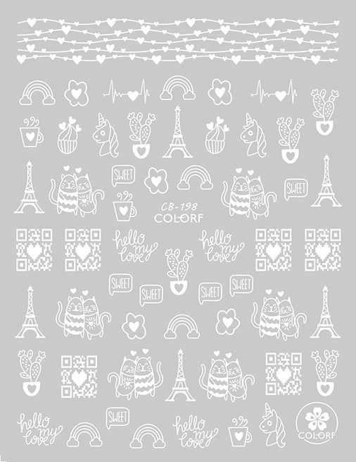 Köröm matrica Nail Art – Trip to Paris (61)