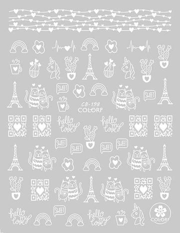 Köröm matrica Nail Art – Trip to Paris (61)