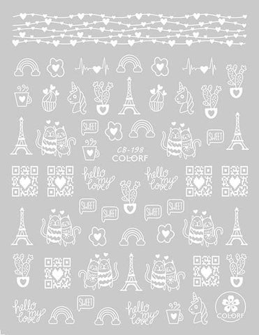 Köröm matrica Nail Art – Trip to Paris (61)