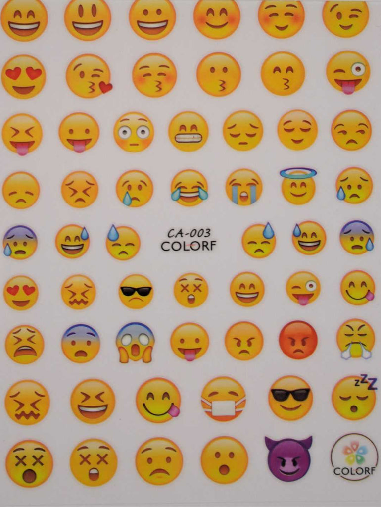 Köröm matrica Nail Art – Emoji